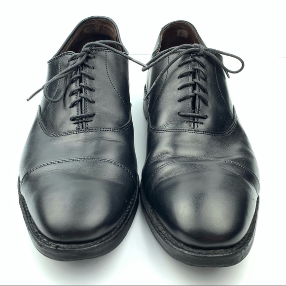 Allen Edmonds Hopkinson mens cap toe oxfords size 13 D black calfskin leather - Picture 13 of 14